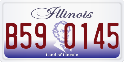 IL license plate B590145