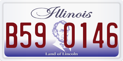 IL license plate B590146