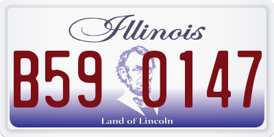 IL license plate B590147