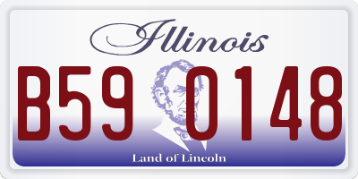 IL license plate B590148