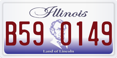 IL license plate B590149