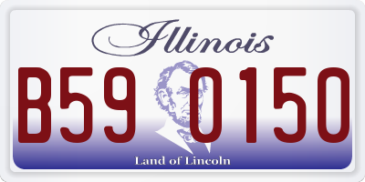 IL license plate B590150