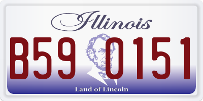 IL license plate B590151