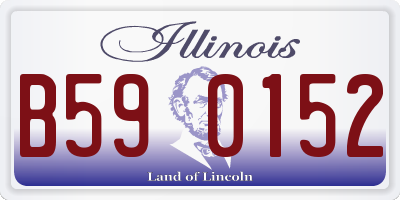 IL license plate B590152