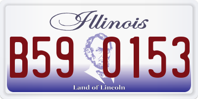 IL license plate B590153