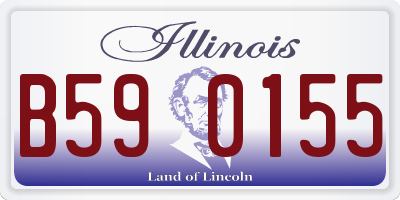 IL license plate B590155