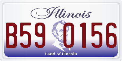 IL license plate B590156
