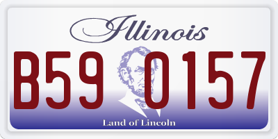 IL license plate B590157