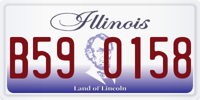 IL license plate B590158
