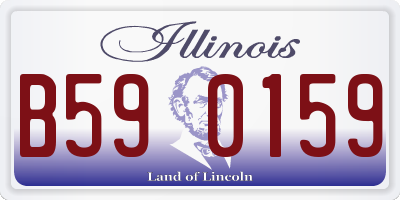 IL license plate B590159