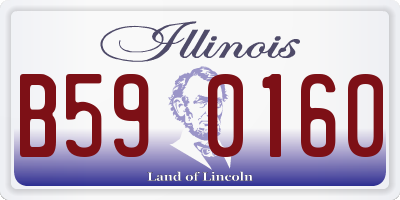 IL license plate B590160