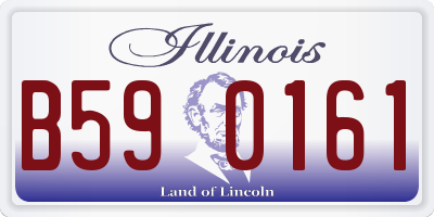 IL license plate B590161