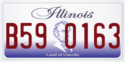 IL license plate B590163