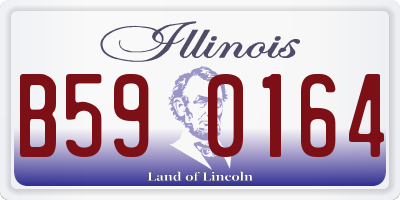 IL license plate B590164