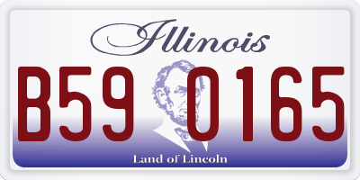 IL license plate B590165