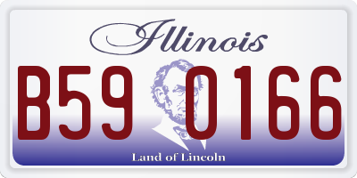 IL license plate B590166