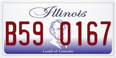IL license plate B590167