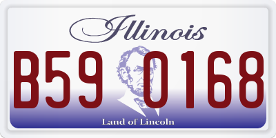 IL license plate B590168