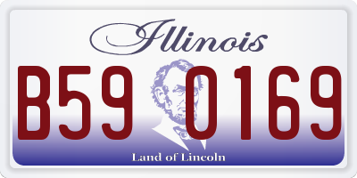 IL license plate B590169