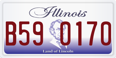 IL license plate B590170