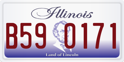 IL license plate B590171