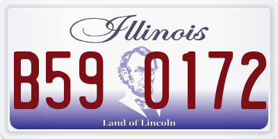 IL license plate B590172