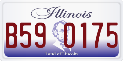 IL license plate B590175