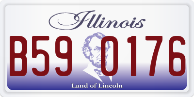 IL license plate B590176