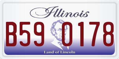 IL license plate B590178