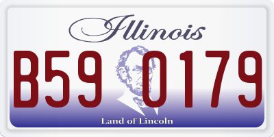 IL license plate B590179