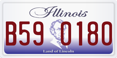 IL license plate B590180
