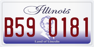 IL license plate B590181