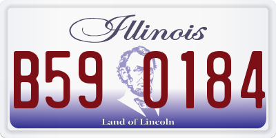 IL license plate B590184