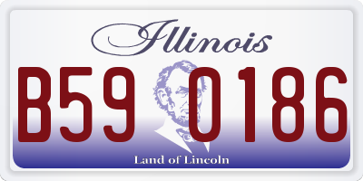 IL license plate B590186