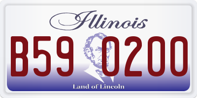IL license plate B590200