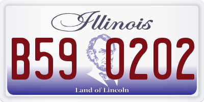 IL license plate B590202