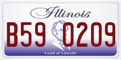 IL license plate B590209