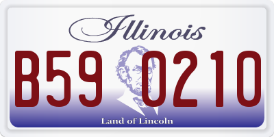 IL license plate B590210