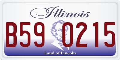 IL license plate B590215
