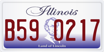 IL license plate B590217