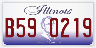 IL license plate B590219