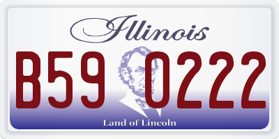 IL license plate B590222