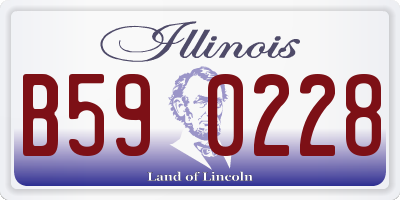 IL license plate B590228