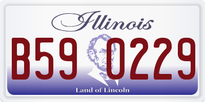 IL license plate B590229
