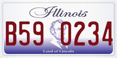 IL license plate B590234