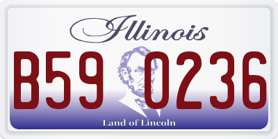 IL license plate B590236