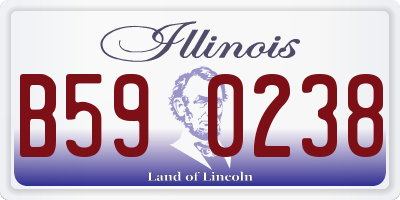 IL license plate B590238