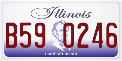IL license plate B590246