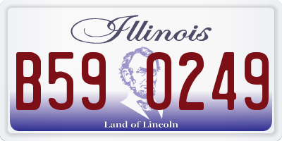 IL license plate B590249