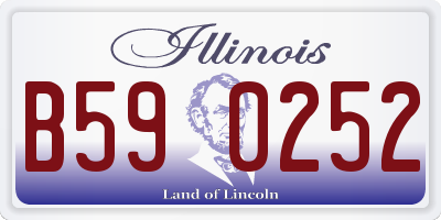 IL license plate B590252